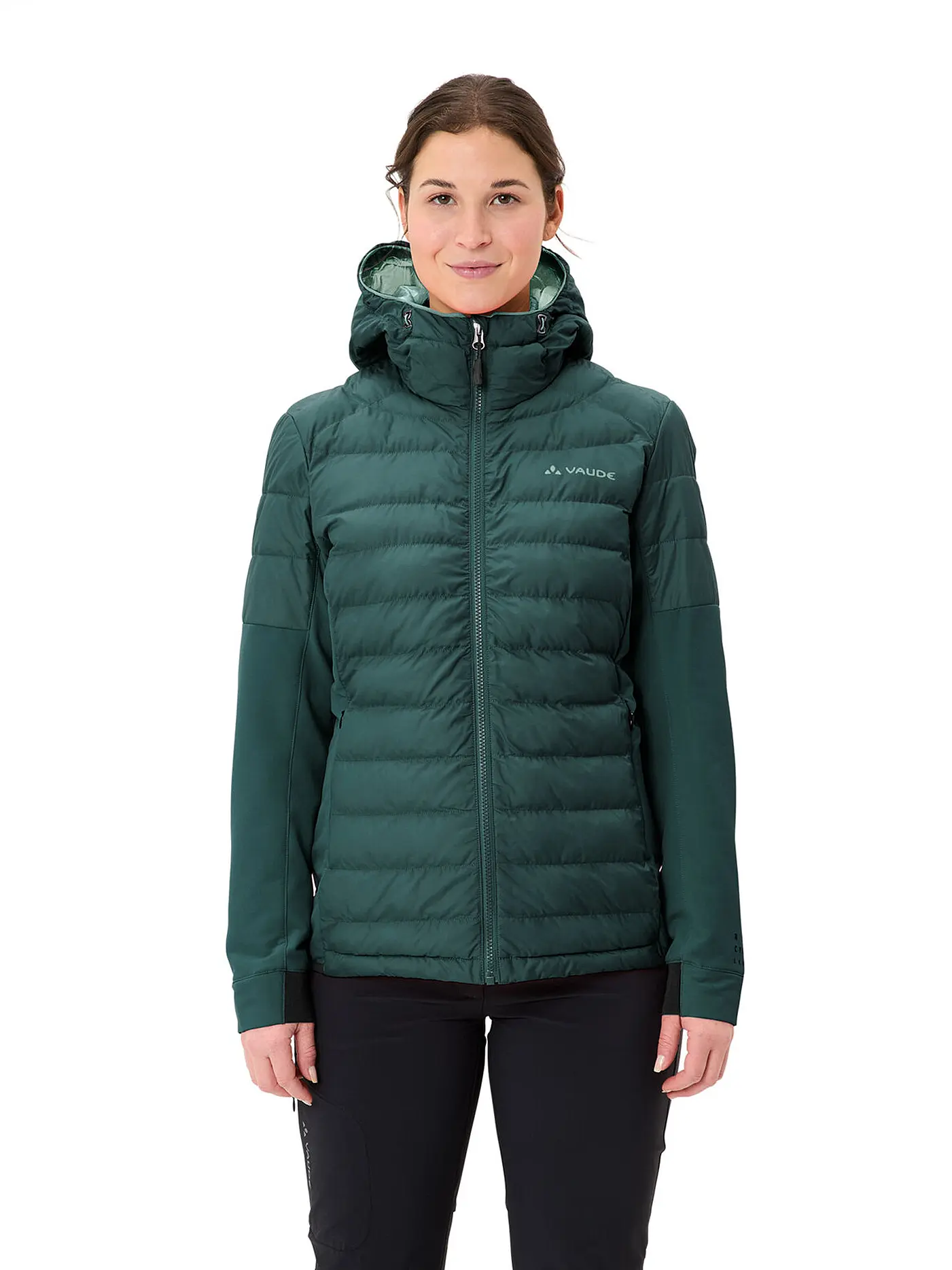 VAUDE | Damen Touren Hybridjacke Elope  Thermo Hoodie | dunkelgrün