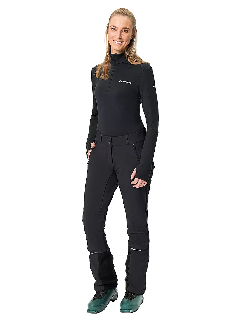 VAUDE | Damen Touren Softshellhose Larice | schwarz