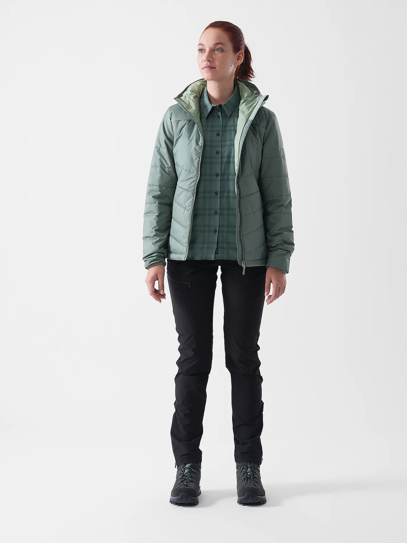 VAUDE | Damen Wanderjacke Livia Hoodie | hellgrün