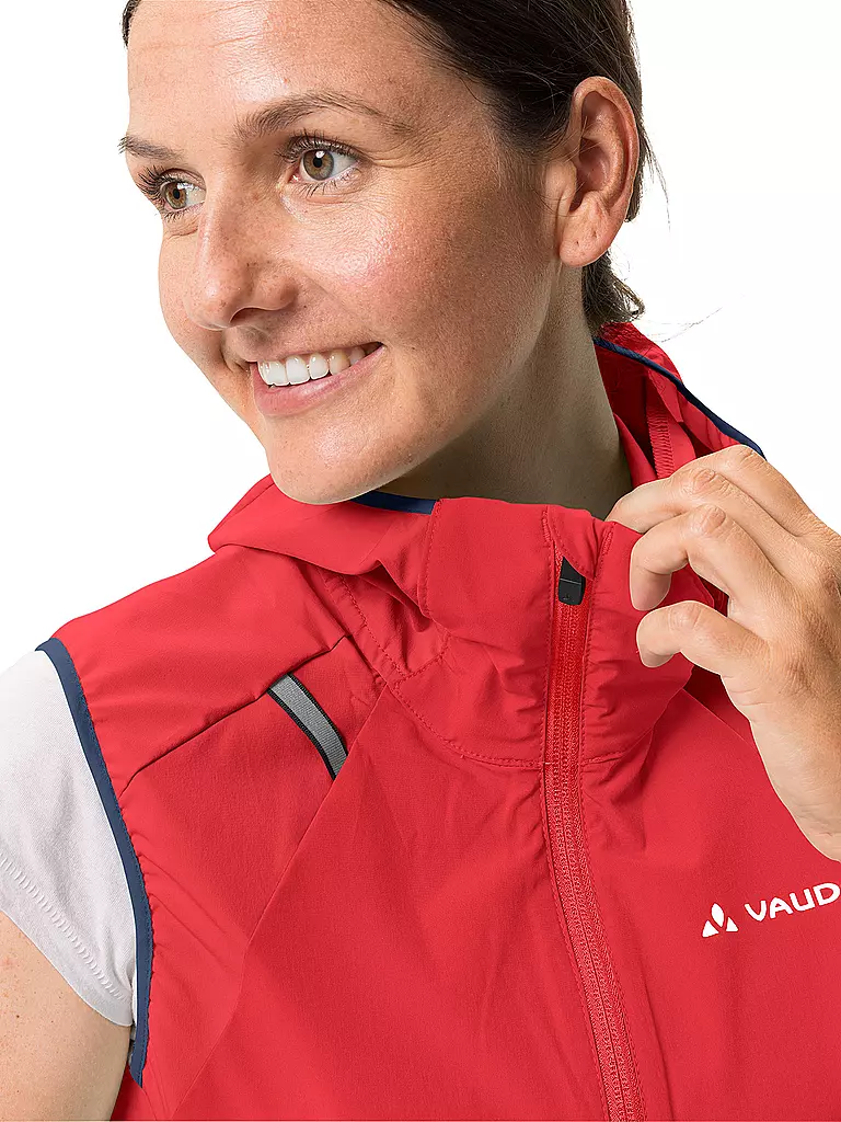 VAUDE | Damen Weste Scopi Hoodie | rot