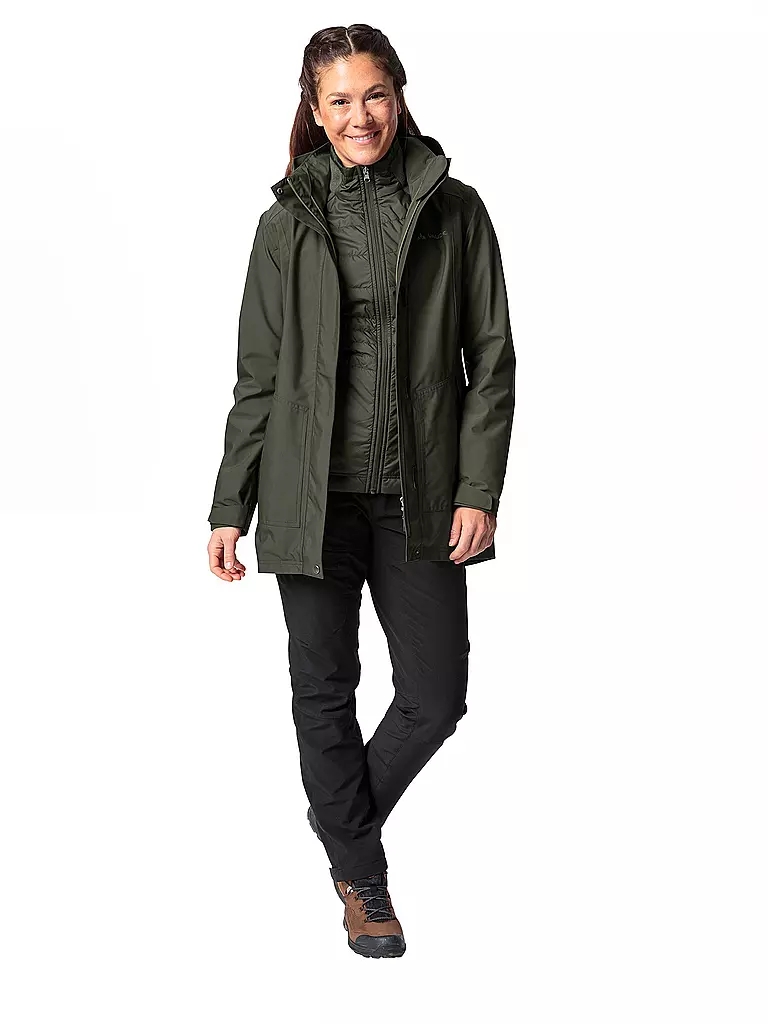 VAUDE | Damen Winterparka 3in1 Hoodie | olive