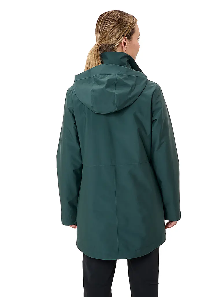 VAUDE | Damen Winterparka Idris 3-in-1 Hoodie | dunkelgrün