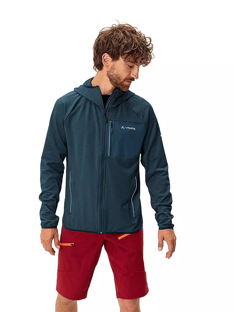 VAUDE | Herren Fleecejacke Tekoa Hoodie | dunkelblau