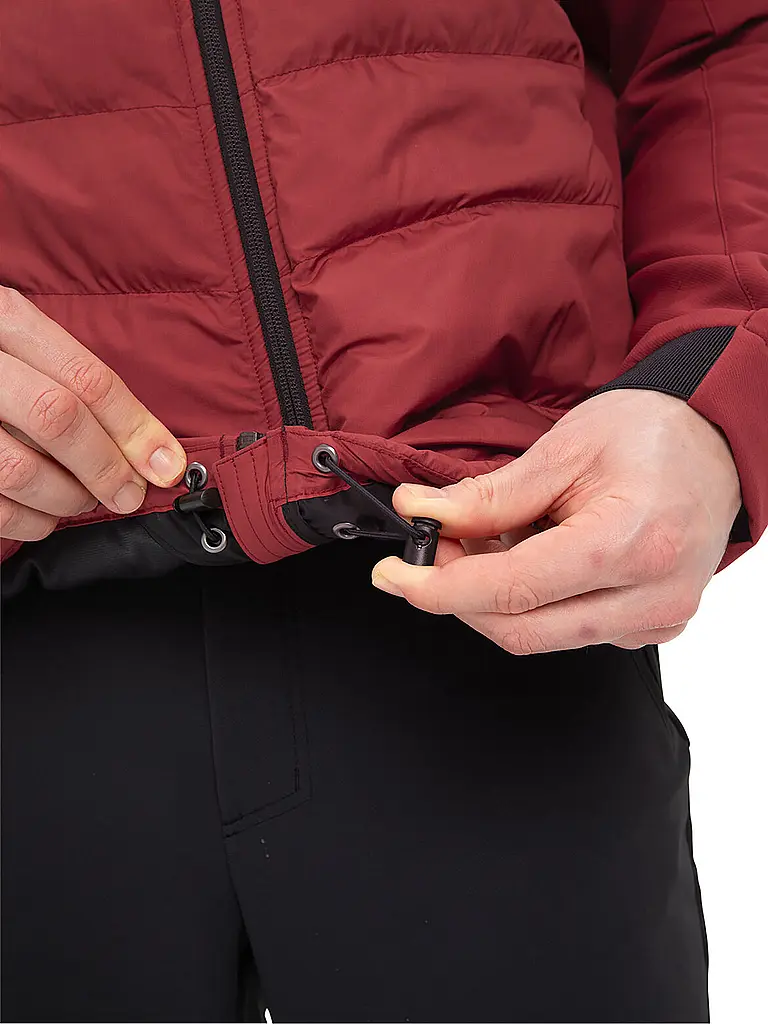 VAUDE | Herren Hybridjacke Elope  Hoodie | dunkelrot