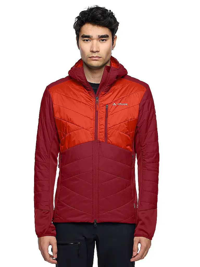 VAUDE | Herren Isojacke Sesvenna Hoodie | dunkelrot
