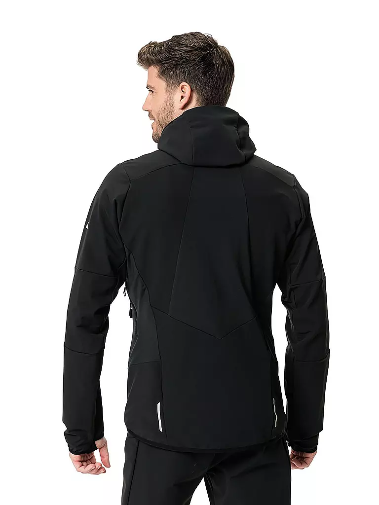 VAUDE | Herren Softshelljacke Larice  Hoodie | schwarz