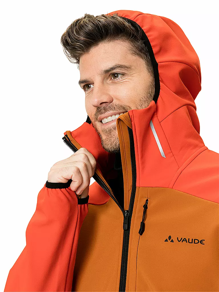 VAUDE | Herren Softshelljacke Larice Hoodie | rot