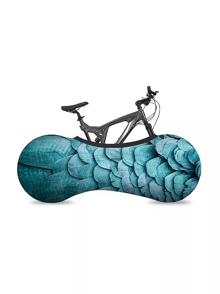 VELOSOCK | Indoor-Fahrradabdeckung Bike Cover Feathers | blau