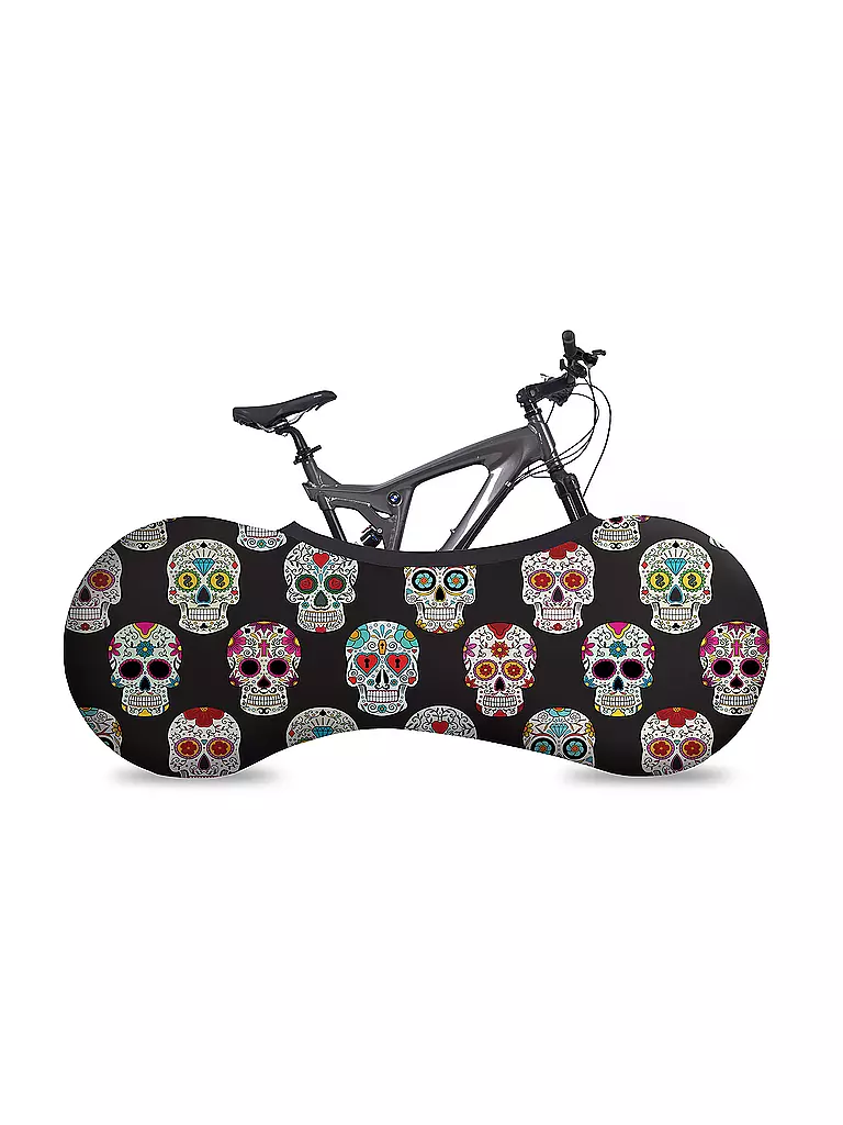 VELOSOCK | Indoor-Fahrradabdeckung Bike Cover Skulls | bunt