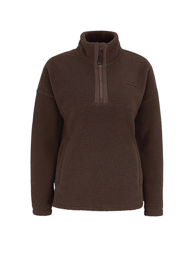VENICE BEACH VENICE BEACH Damen Fitnesssweater Sarah HalfZip braun | L, braun