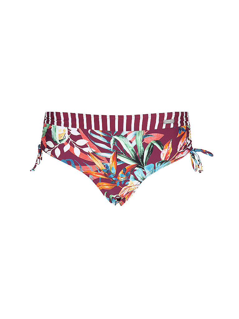 VENICE BEACH Damen Bikinihose mit Raffung dunkelrot | 36