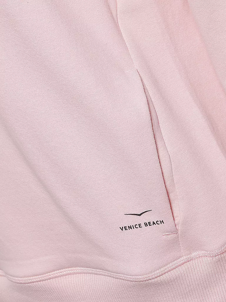 VENICE BEACH | Damen Fitness Hoodie | rosa