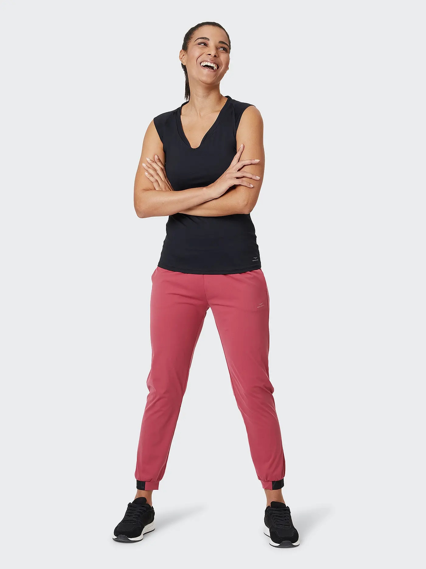 VENICE BEACH | Damen Fitnessshirt Eleam | schwarz