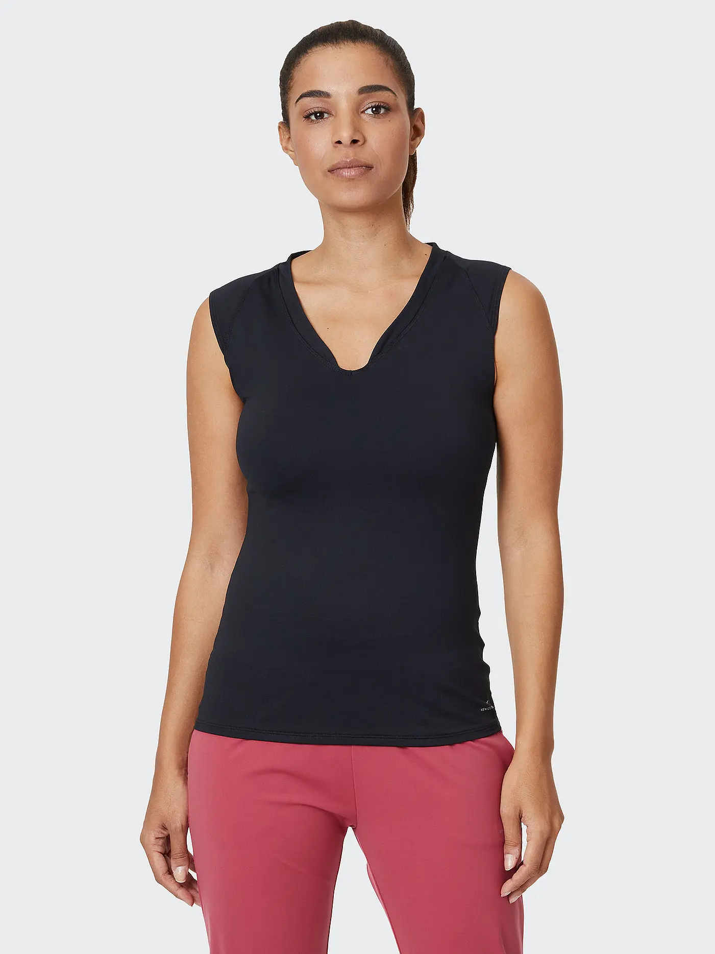 VENICE BEACH | Damen Fitnessshirt Eleam | schwarz