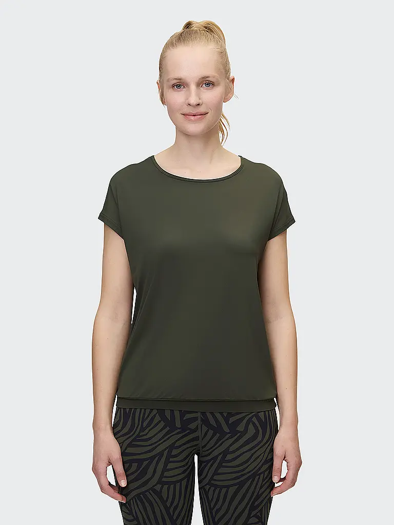 VENICE BEACH | Damen Fitnessshirt Ryah | dunkelgrün