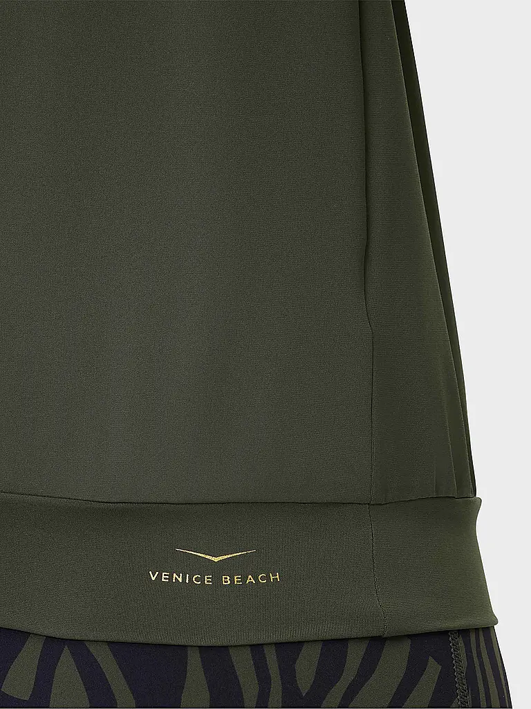 VENICE BEACH | Damen Fitnessshirt Ryah | dunkelgrün