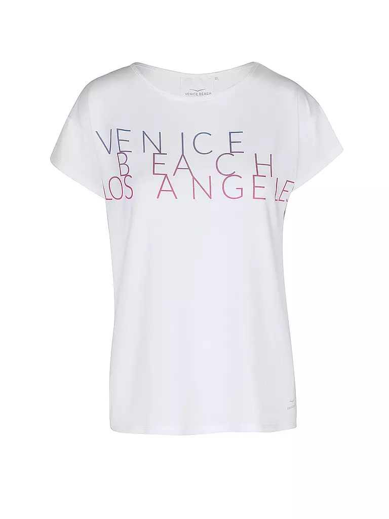 VENICE BEACH | Damen Fitnessshirt Tiana | weiss