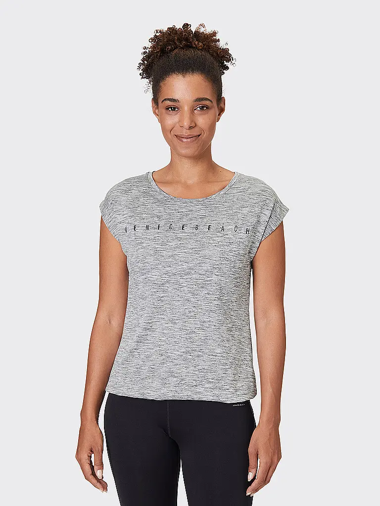 VENICE BEACH | Damen Fitnessshirt Wonder | grau