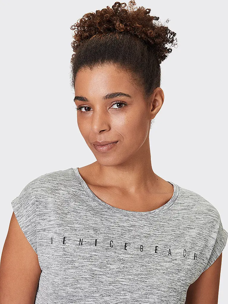 VENICE BEACH | Damen Fitnessshirt Wonder | grau