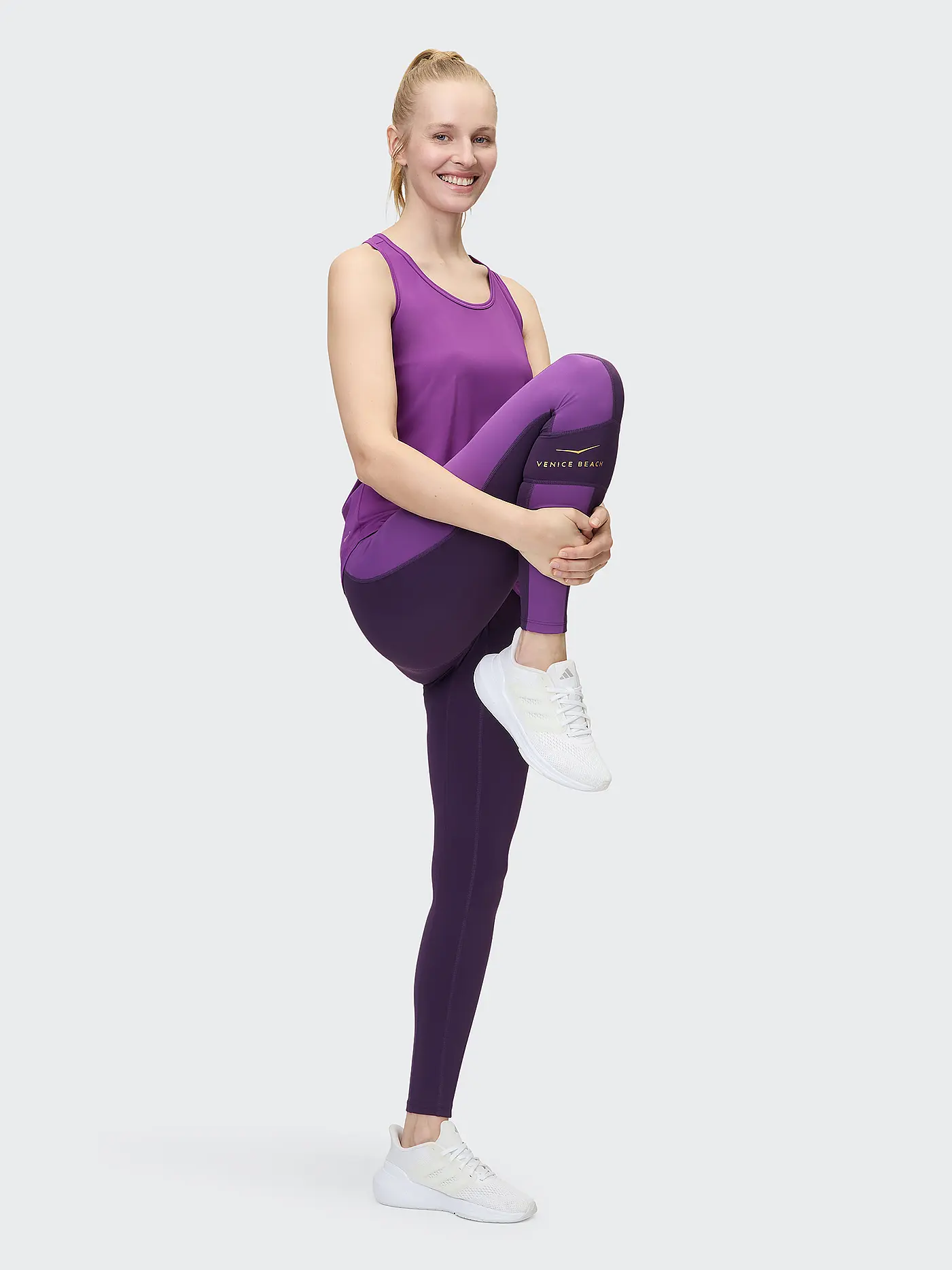 VENICE BEACH | Damen Fitnesstight Camy | lila
