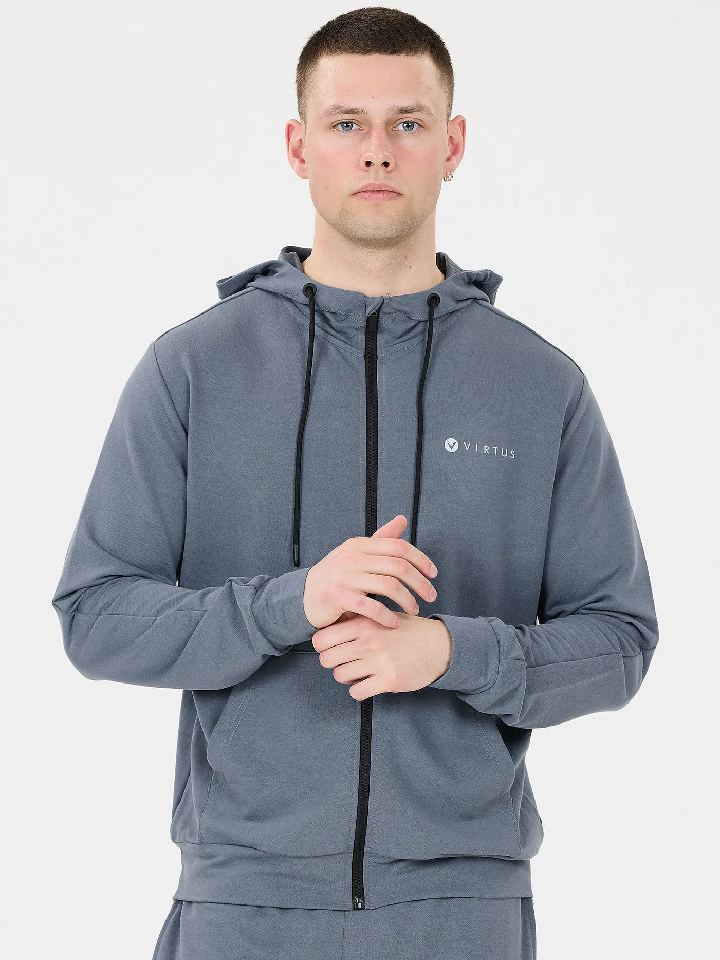 VIRTUS | Herren Kapuzenjacke Brent | grau