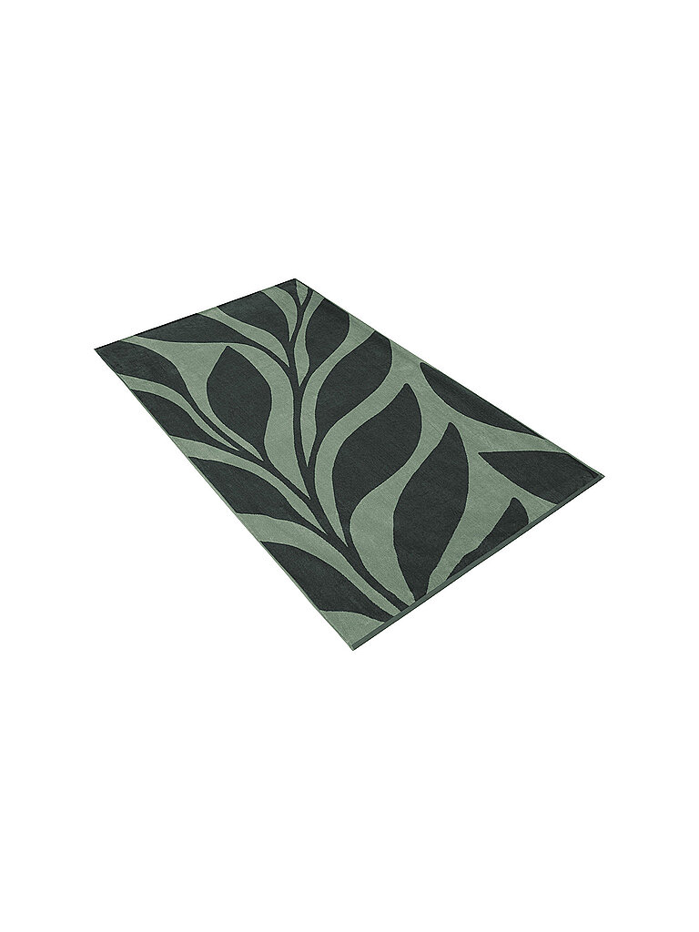 VOSSEN Badetuch Ocean Leaf 100x180cm dunkelgrün