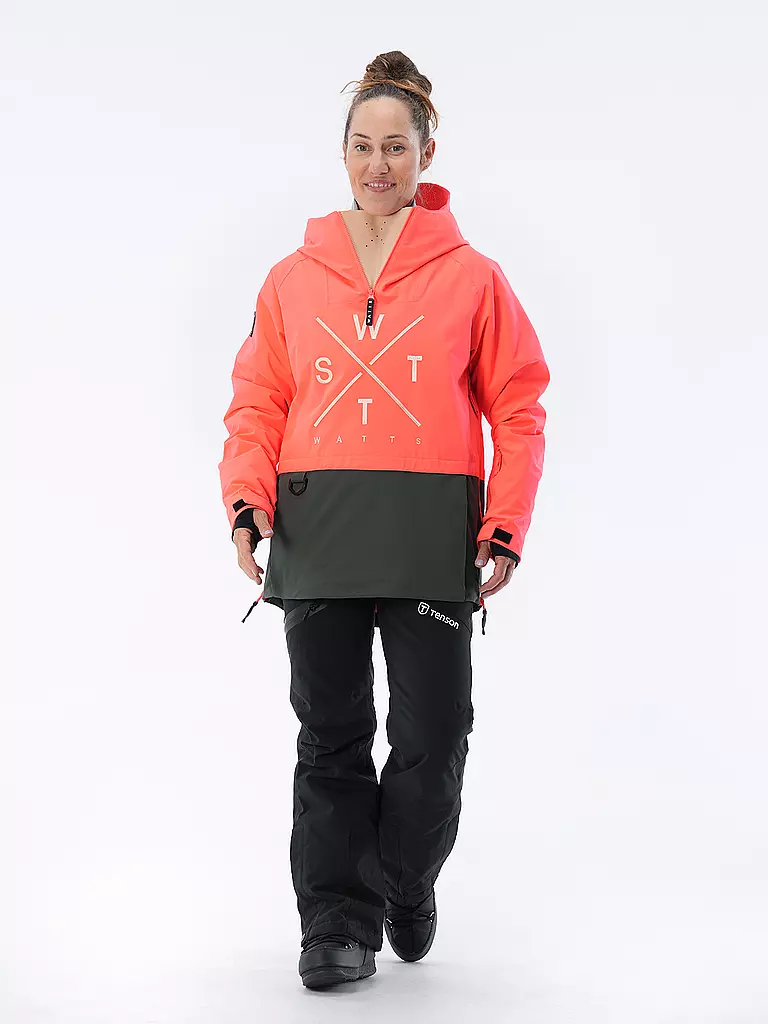 WATTS | Damen Ski Schlupfjacke Metodg | rot