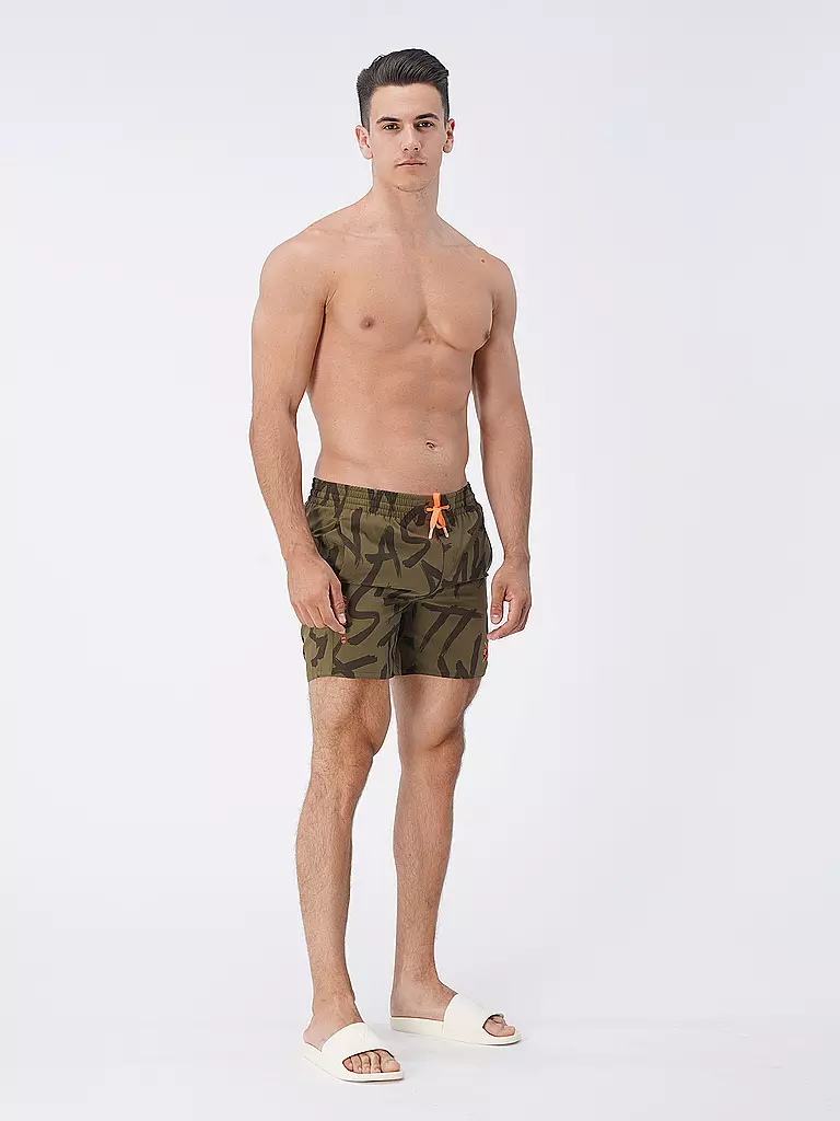 WATTS | Herren Badeshort | olive