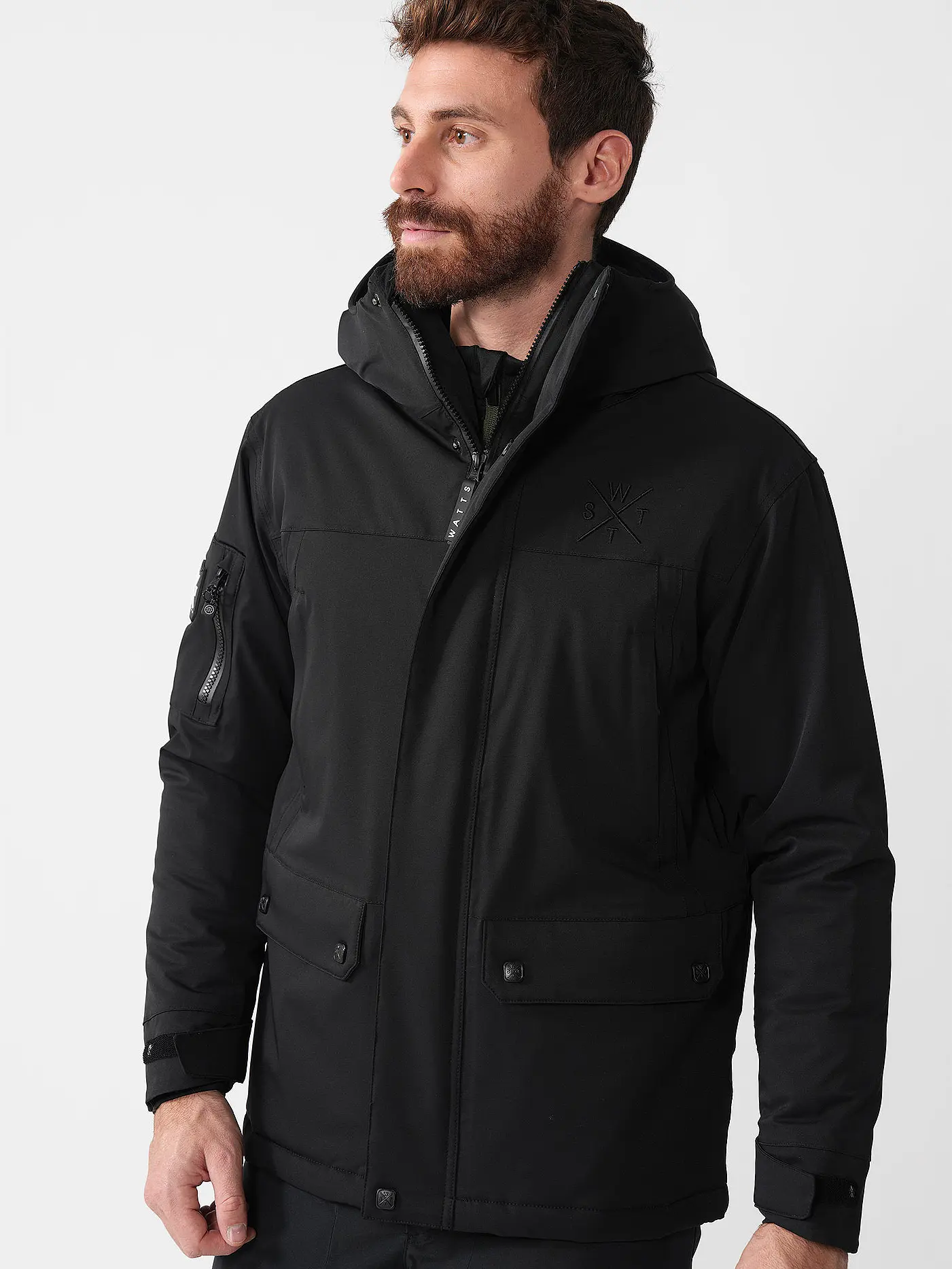WATTS | Herren Skijacke Clever  | schwarz