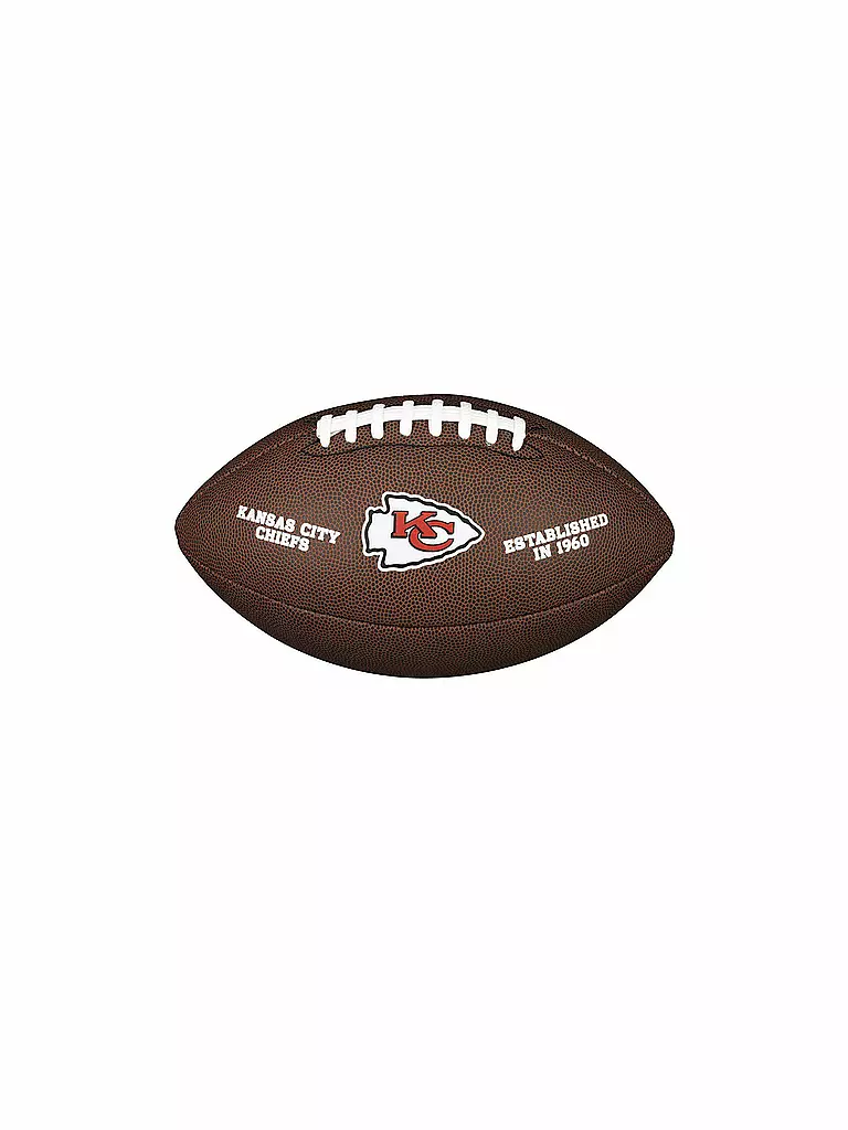 WILSON | American Football NFL Lizenzball Kansas City Chiefs | braun