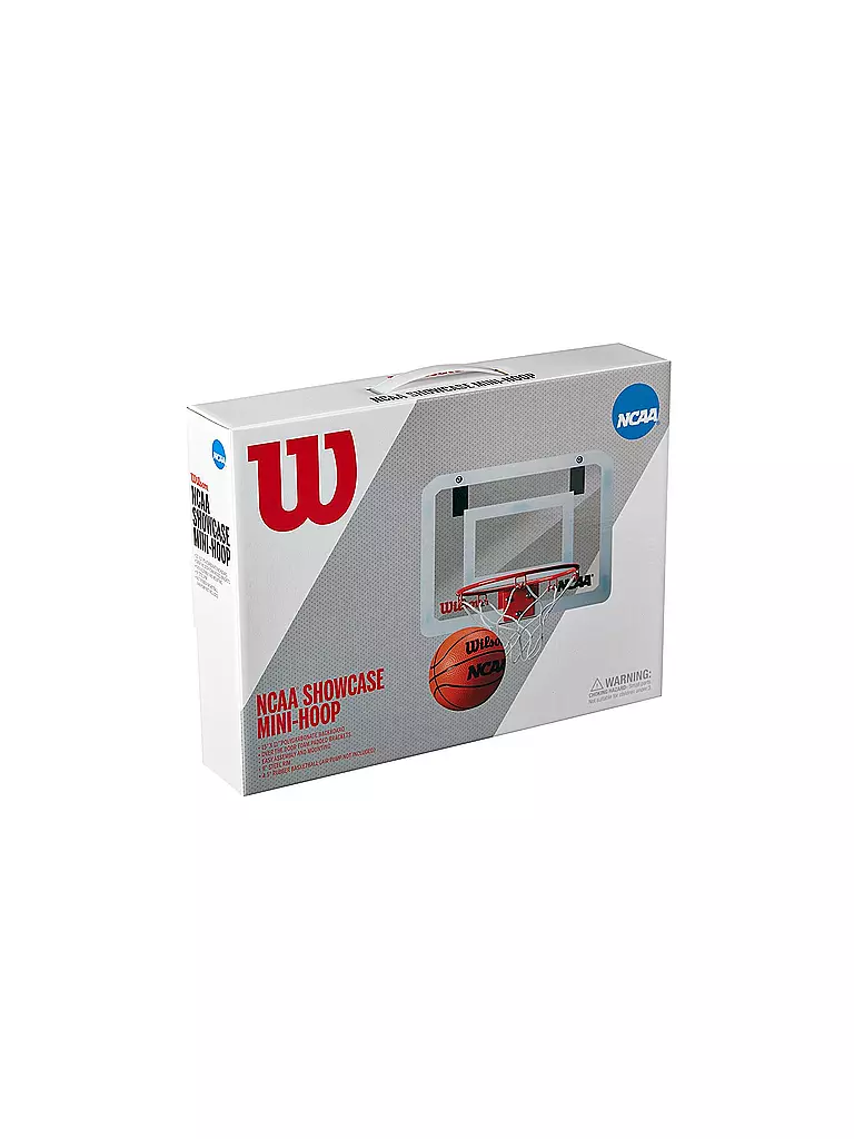 WILSON | Basketballkorb-Set NCAA Showcase Mini Hoop | weiss