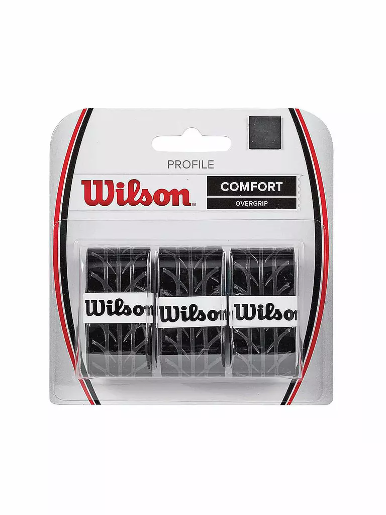 WILSON | Tennisovergrips Profile 3er Pkg. | schwarz