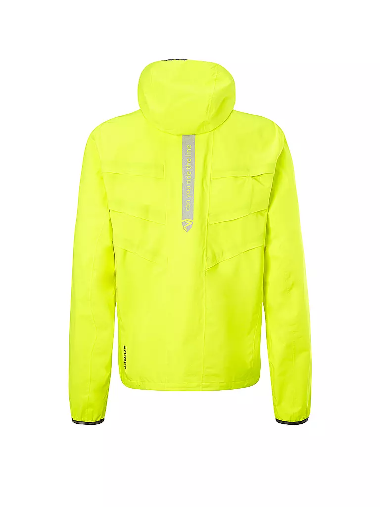 ZIENER | Herren Rad Regenjacke Naron | gelb