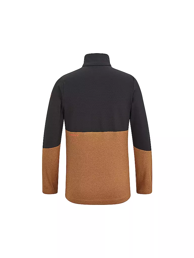 ZIENER | Kinder Unterzieh Zipshirt Jokka Jun | camel